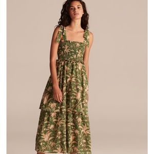 La Vie Talita Trellis Smocked Tank Dress